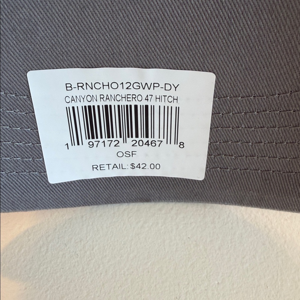 '47  Los Angeles Dodgers Gray Hat with White Logo Piping NWT. Box36 - Picture 3 of 4